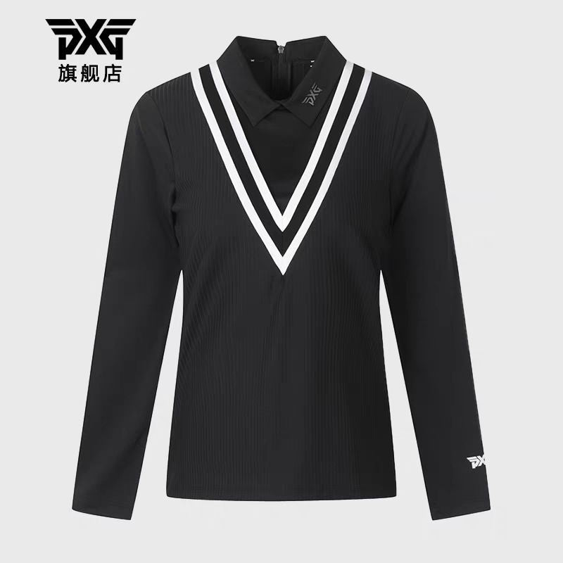 PXG Women Long-Sleeve Shirt New Korean version golf apparel slimming golf top T-shirt quick-drying