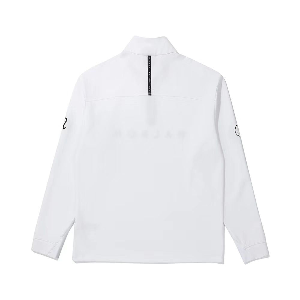 MALBON Golf Korea Men Shirt Long Sleeve Half-high Neck Jersey Light Outdoor Sports Casual Zipper Top